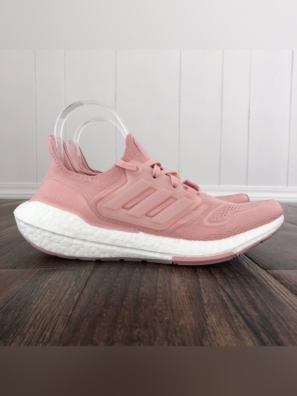 Adidas Ultraboost 22 Running Shoe Knit Sneaker GX5592 Size 7 Wonder Mauve Pink